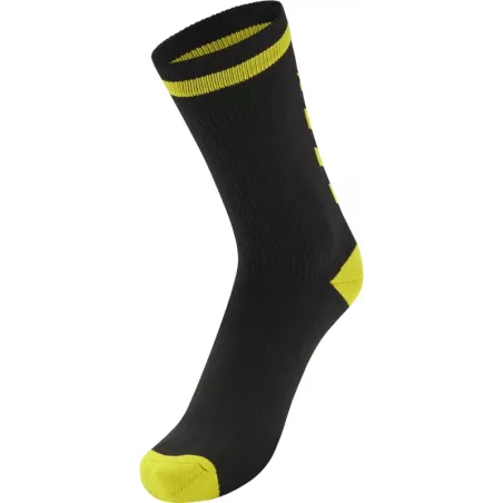 Chaussettes Handball Hummel noires et jaunes - Sport time