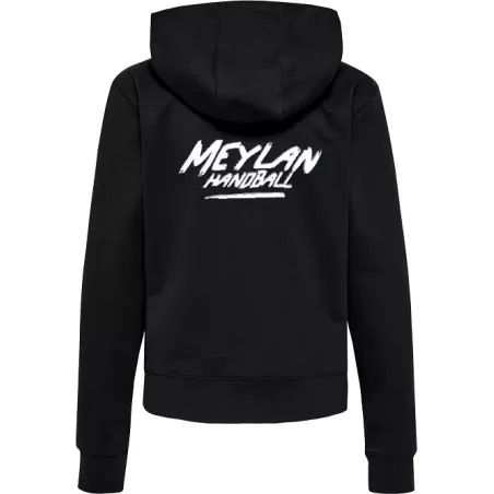 Sweat à capuche zippé femme Meylan HB noir