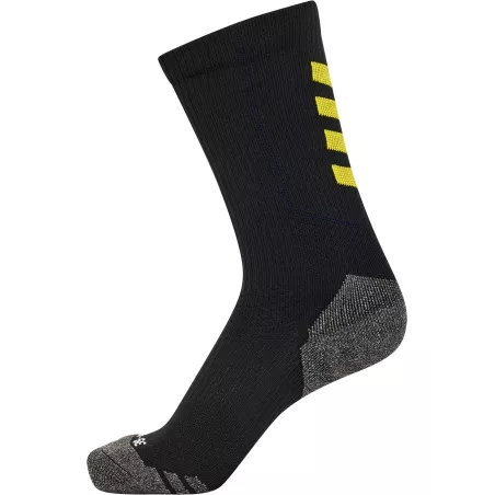 Chaussettes handball Hummel Pro Training noires/jaunes | Sport Time