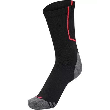 Chaussettes handball Hummel Pro Training noires/roses | Sport Time