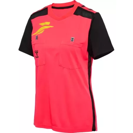 Maillot arbitre Hummel femme officiel FFHB rose | Sport time