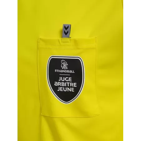 Maillot juge arbitre jeune Hummel officiel FFHB  jaune | Sport time