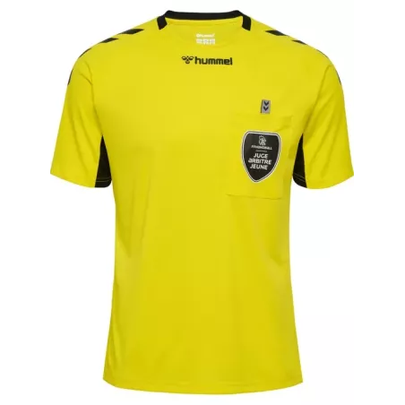 Maillot juge arbitre jeune Hummel officiel FFHB  jaune | Sport time