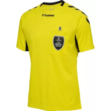 Maillot juge arbitre jeune Hummel officiel FFHB  jaune | Sport time