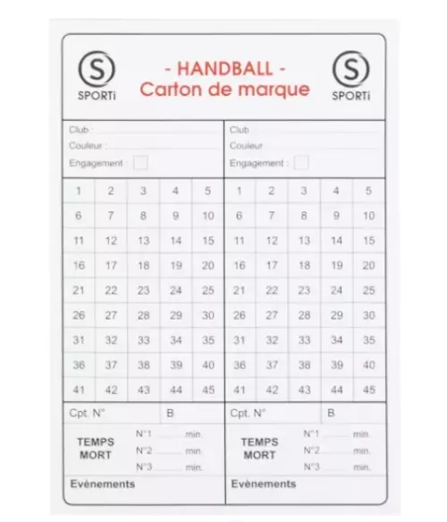 Set arbitrage Handball - Sport Time