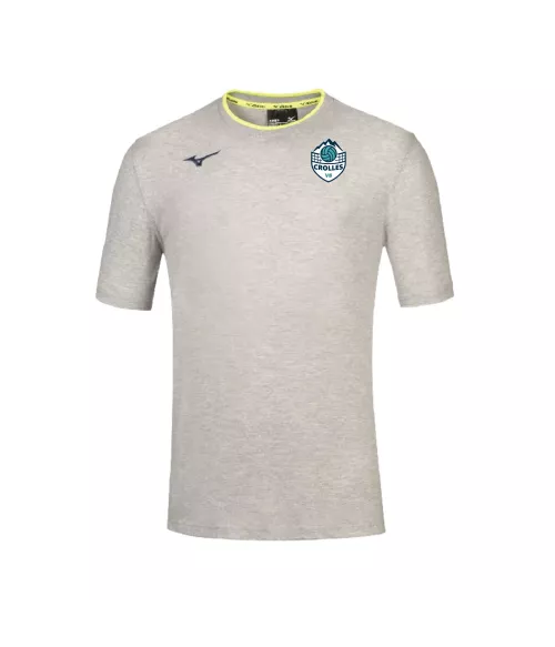 Tee-shirt gris Mizuno homme Crolles VB | Sport time
