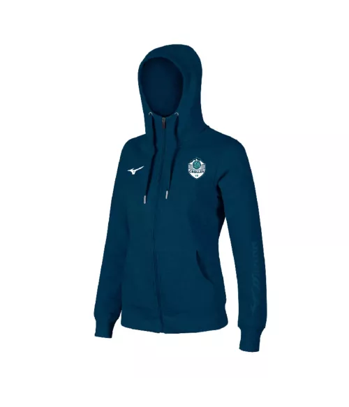 Sweat à capuche zippé Mizuno femme Crolles VB | Sport Time