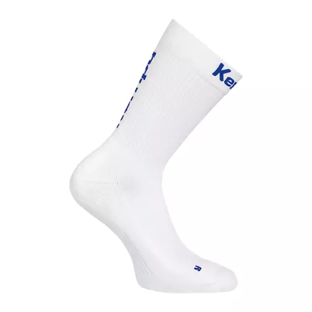 Chaussettes Kempa Logo Classic blanches et bleues| Sport time