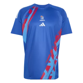 Maillot échauffement équipe de France de handball bleu | Sport time