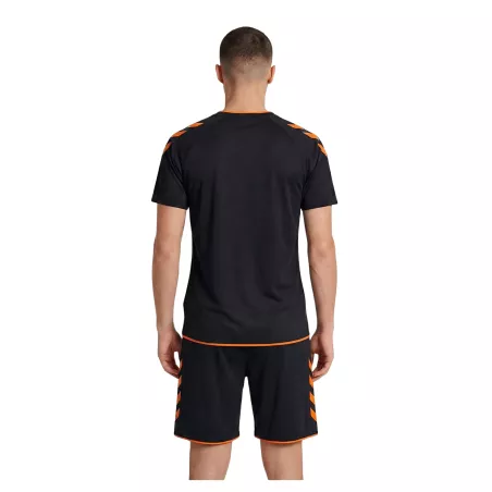 Maillot Hummel hmlCore 2.0 Jersey Noir et Orange | Sport Time