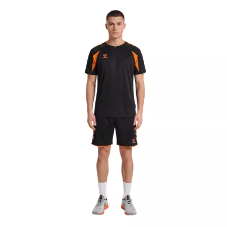 Maillot Hummel hmlCore 2.0 Jersey enfant Noir et Orange | Sport Time