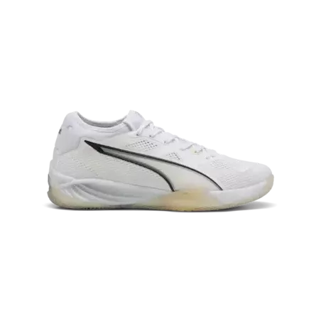 Chaussures handball Puma Eliminate Nitro SQD 4 blanche | Sport Time