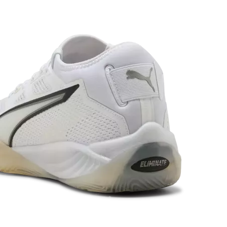 Chaussures handball Puma Eliminate Nitro SQD 4 blanche | Sport Time