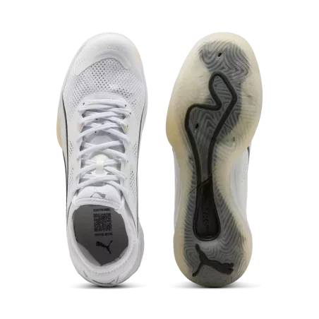 Chaussures handball Puma Eliminate Nitro SQD 4 blanche | Sport Time
