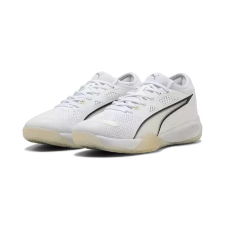Chaussures handball Puma Eliminate Nitro SQD 4 blanche | Sport Time