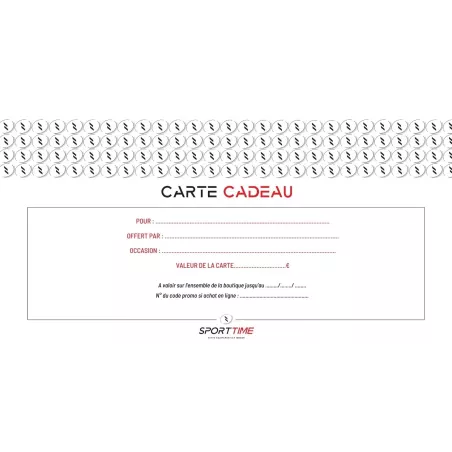 Carte cadeau Sport-time