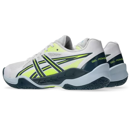 Asics Gel-Powerbreak Enfant Blanche - Chaussures handball