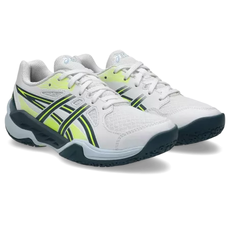 Asics Gel-Powerbreak Enfant Blanche - Chaussures handball