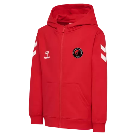 Sweat à capuche zippé Hummel USSE rouge | Sport Time