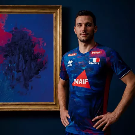 Maillot Équipe de France Volley Bleu 2026/2027 - Errea