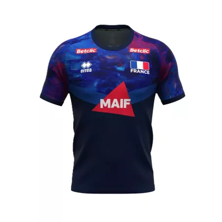 T-shirt Échauffement Équipe de France Volley Bleu 26/27