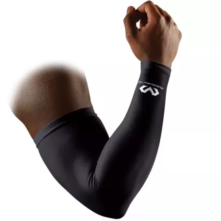 Manchon de compression McDavid noir, handball, volley, squash